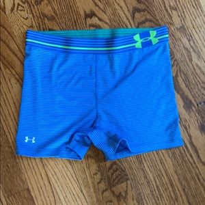 Stripped under armor spandex shorts